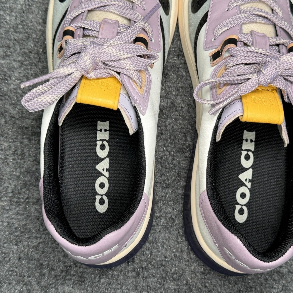 Coach Citysole Court Sneakers Women's 10 Green Purple Retro Athletic Casual Shoe - Picture 9 of 12